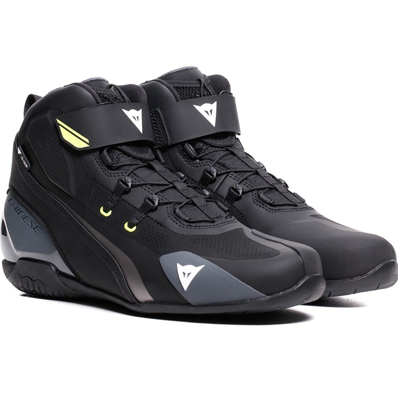 ZAPATILLAS DAINESE HERIAN D-WP BLACK/WHITE/YELLOW-FLUO | Casual de moto | %brands%