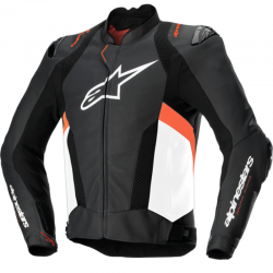 CHAQUETA ALPINESTARS MISSILE V3 AIRFLOW BLACK/WHITE/RED FLUO