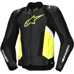 CHAQUETA ALPINESTARS MISSILE V3 AIRFLOW BLACK/YELLOW FLUO/WHITE