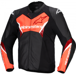 CHAQUETA ALPINESTARS FASTER V3 BLACK/RED FLUO