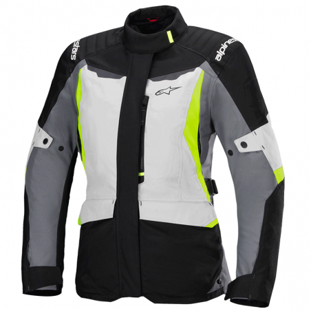 CHAQUETA ALPINESTARS STELLA ST-1 WATERPROOF LADY ICE GRAY/BLACK/YELLOW FLUO