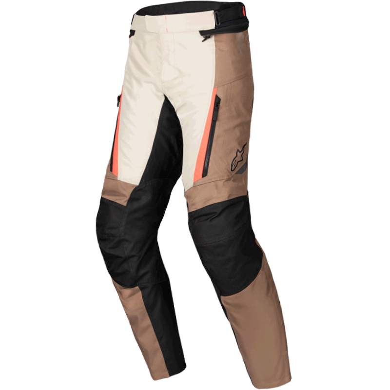 PANTALONES ALPINESTARS ST-1 WATERPROOF DARK KHAKI SAND/BLACK/RED FLUO