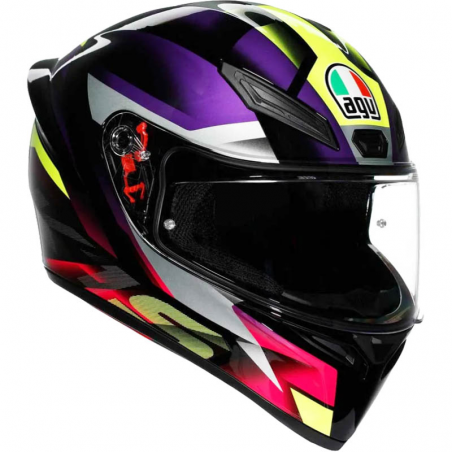 CASCO AGV K1 S FASTLAP BLACK/PURPLE/PINK