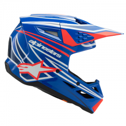 CASCO ALPINESTARS S-M3 INFANTIL WURX BLUE/RED/WHITE