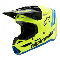 CASCO ALPINESTARS S-M3 INFANTIL RADIUM YELLOW FLUO/BLACK/BLUE