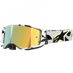 GAFAS ALPINESTARS SUPERTECH CORP WHITE/GOLD/LENS MIRROR GOLD