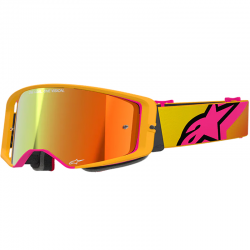 GAFAS ALPINESTARS SUPERTECH CORP YELLOW/PINK/LENS MIRROR RED