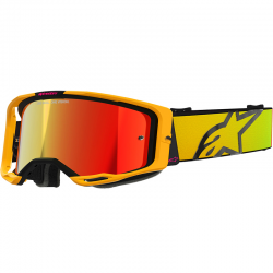 GAFAS ALPINESTARS VISION 8 CORP YELLOW/PINK/LENS MIRROR RED