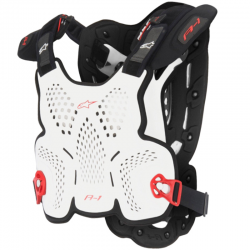 PROTECCION ALPINESTARS A-1 ROOST GUARD WHITE/BLACK/RED