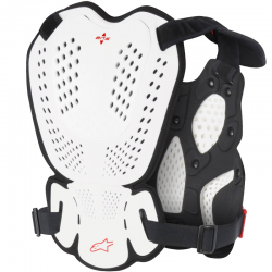 PROTECCION ALPINESTARS A-1 ROOST GUARD WHITE/BLACK/RED