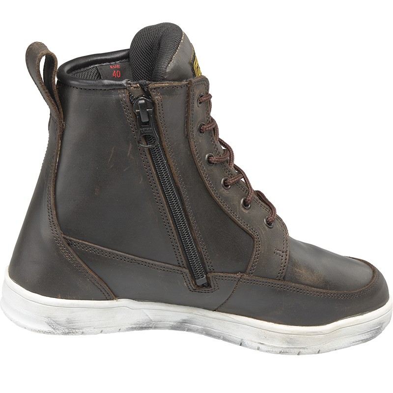 ZAPATILLAS MOORE WEAR COMFORT ZIP BROWN | Casual de moto | %brands%