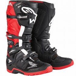 BOTAS ALPINESTARS TECH 7 ENDURO DRYSTAR HONDA BLACK/RED BRIGHT