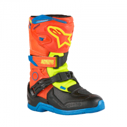 BOTAS ALPINESTARS TECH 3S KIDS ORANGE/BLUE/YELLOW FLUO