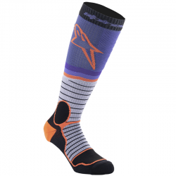 CALCETINES ALPINESTARS MX PRO V2 GRAY/BLACK/PURPLE