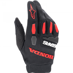 GUANTES ALPINESTARS FULL BORE HONDA BLACK/LIGHT RED