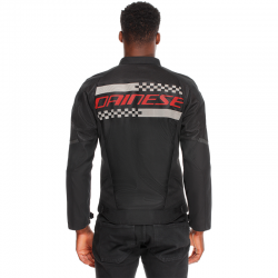 CHAQUETA DAINESE HEROSPHERE AIR TEX JACKET NEGRO/BLANCO/ROJO