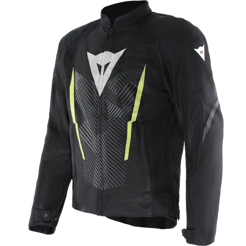 CHAQUETA DAINESE HEROSPHERE AIR TEX JACKET NEGRO/BLANCO/AMARILLO FLUOR