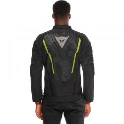 CHAQUETA DAINESE HEROSPHERE AIR TEX JACKET NEGRO/BLANCO/AMARILLO FLUOR