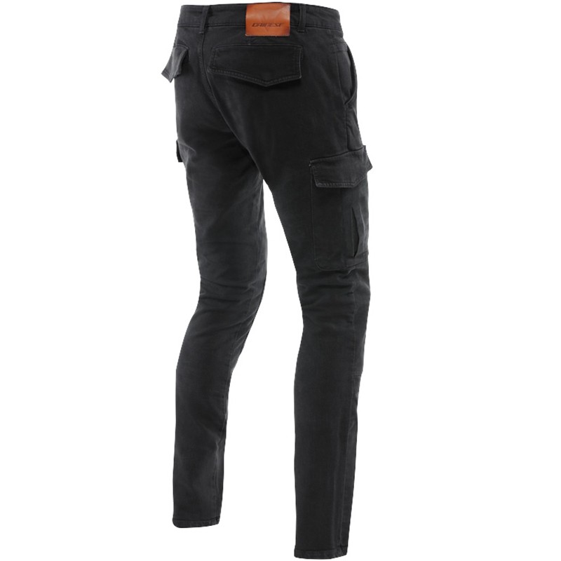 PANTALONES VAQUEROS DAINESE CARGO SLIM TAPERED BLACK | Vaqueros Kevlar de moto | %brands%