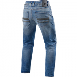 PANTALONES VAQUEROS REVIT SALT TF L32 TIRO CORTO AZUL GASTADO