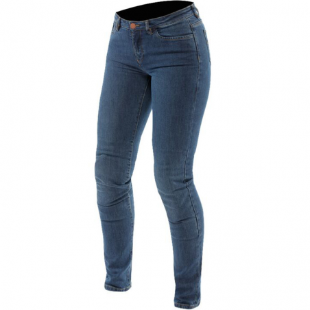 PANTALONES VAQUEROS DAINESE 5-POCKET DENIM SLIM PLUS WMN LADY BLUE