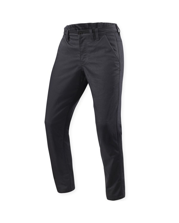 PANTALONES VAQUEROS REVIT CHINO DEAN 2 TAPERED BLACK L34 TIRO LARGO | Vaqueros Kevlar de moto | %brands%
