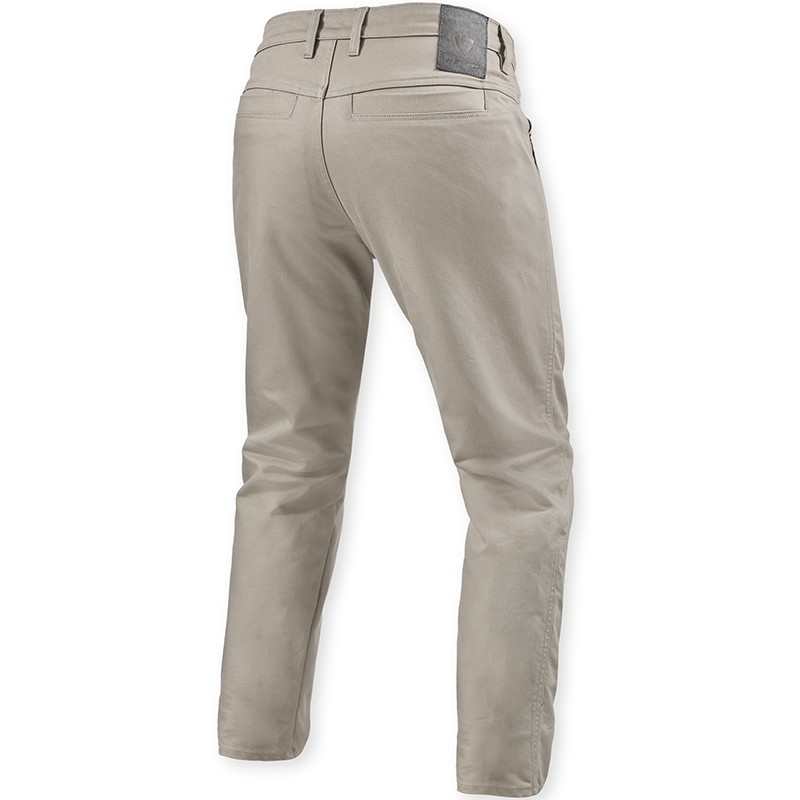 PANTALONES VAQUEROS REVIT CHINO DEAN 2 TAPERED SAND L34 TIRO LARGO | Vaqueros Kevlar de moto | %brands%
