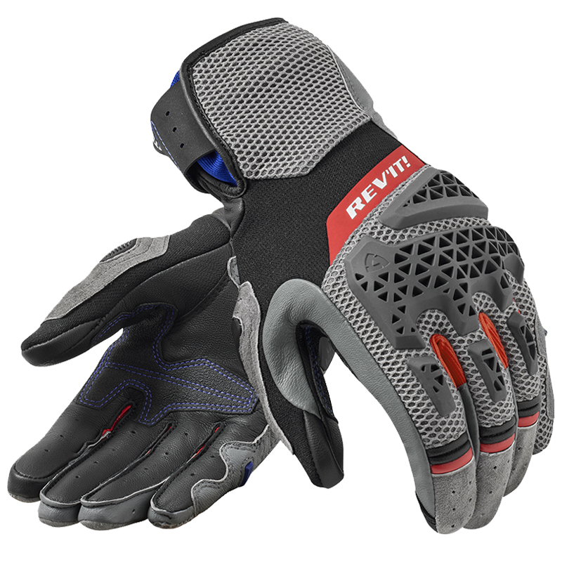 GUANTES REVIT SAND 5 LADY GREY/RED