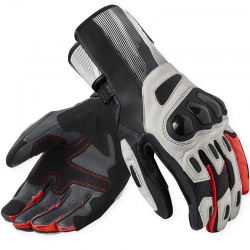 GUANTES REVIT METIS 2 LIGHT GREY/RED NEON