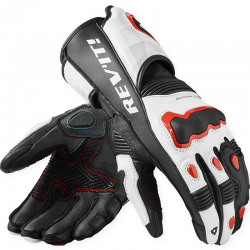 GUANTES REVIT QUANTUM 3 WHITE/NEON RED