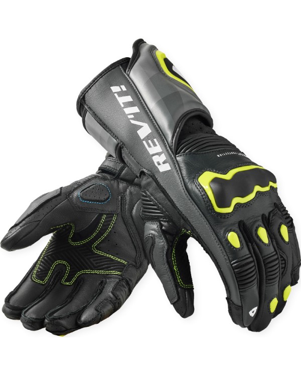 GUANTES REVIT QUANTUM 3 GREY/NEON YELLOW