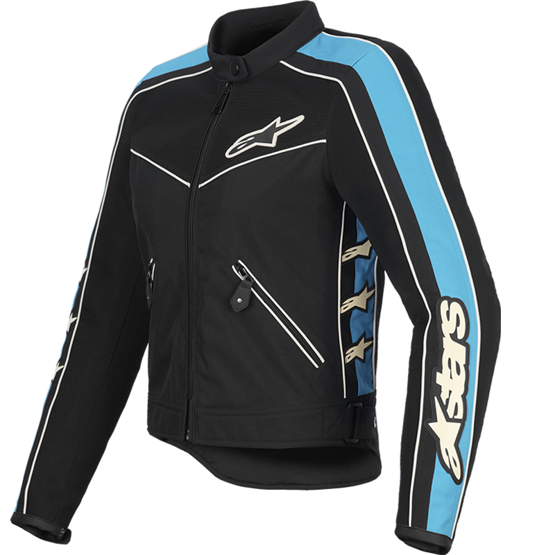 CHAQUETA ALPINESTARS STELLA T-DYNO AIR LADY BLACK/LIGHT BLUR/ECRU