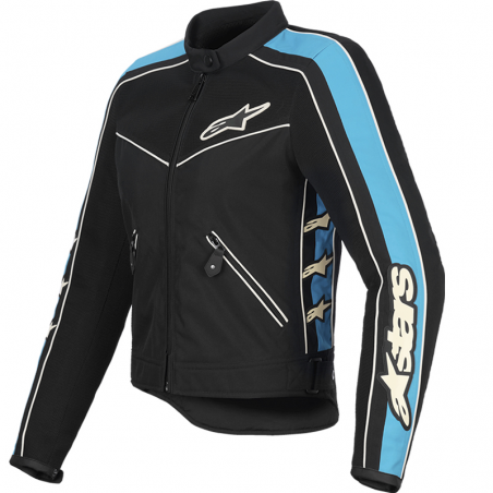 CHAQUETA ALPINESTARS STELLA T-DYNO AIR LADY BLACK/LIGHT BLUR/ECRU