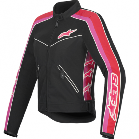 CHAQUETA ALPINESTARS STELLA T-DYNO AIR LADY BLACK/BRIGHT RED/FUCSIA