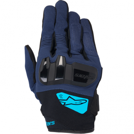 GUANTES ALPINESTARS CHROME V4 DARK BLUE/HAWAIIAN OCEAN