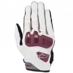 GUANTES ALPINESTARS CHROME LADY OFF WHITE/BURGUNDY