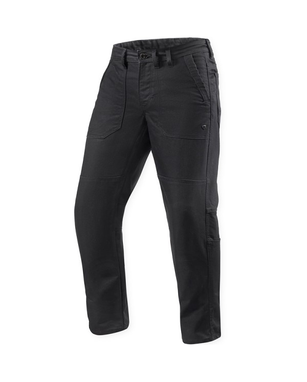 PANTALONES REVIT WORKER DAVIS 2 REGULAR L30 TIRO LARGO BLACK