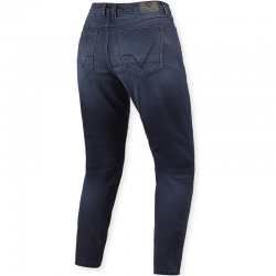 PANTALONES-VAQUEROS REVIT HARPER TAPERED L30 LADY DARK BLUE USED