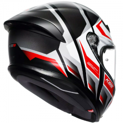 CASCO AGV K6 S KARVE MATT BLACK/WHITE/RED