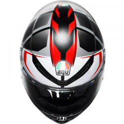 CASCO AGV K6 S KARVE MATT BLACK/WHITE/RED