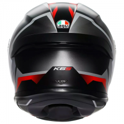 CASCO AGV K6 S KARVE MATT BLACK/WHITE/RED