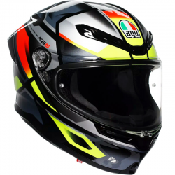 CASCO AGV K6 S ERAZER BLACK/RED/YELLOW FLUO