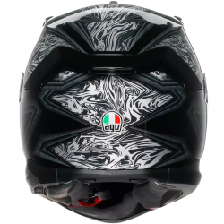 CASCO AGV K7 DAMASCUS BLACK/SILVER