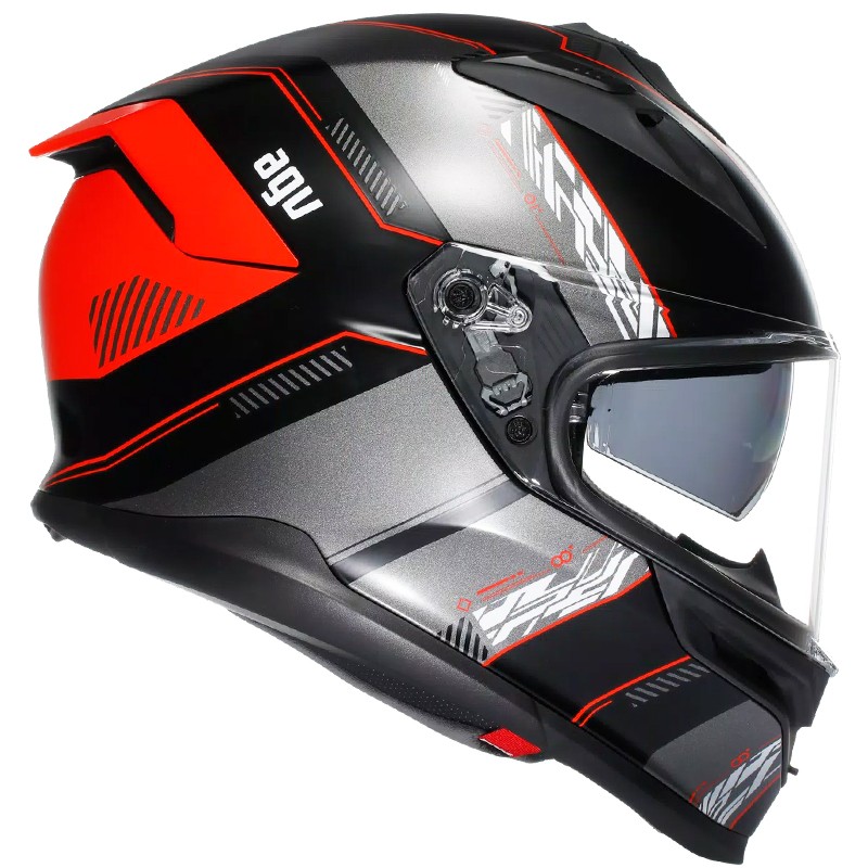 CASCO AGV K7 KYBER MATT BLACK/RED