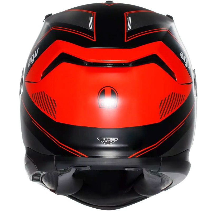 CASCO AGV K7 KYBER MATT BLACK/RED