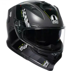 CASCO AGV K7 KYBER MATT GREY/YELLOW FLUO