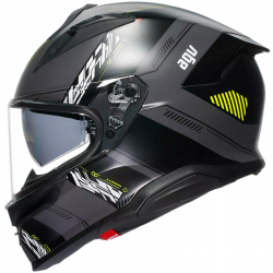 CASCO AGV K7 KYBER MATT GREY/YELLOW FLUO