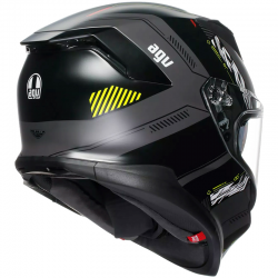 CASCO AGV K7 KYBER MATT GREY/YELLOW FLUO