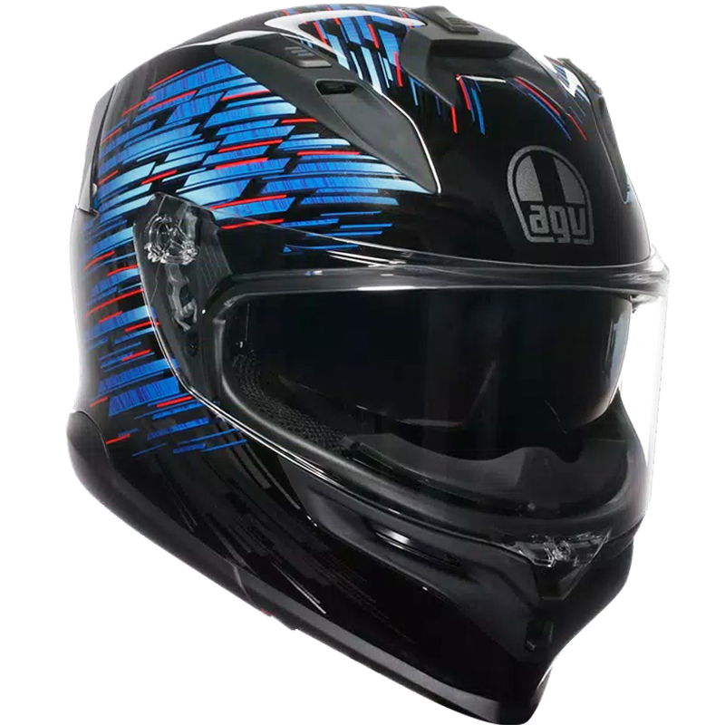 CASCO AGV K7 GENISYS MATT BLACK/BLUE/GREY