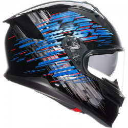 CASCO AGV K7 GENISYS MATT BLACK/BLUE/GREY